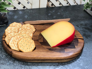 Wood Cheese Board with Knife